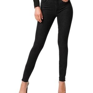 Good American Good Legs Raw Hen Black Skinny Jeans